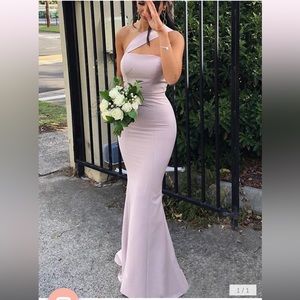 Lavender BRAND NEW Size 4 Sleeveless One-Shoulder Wedding guest dress